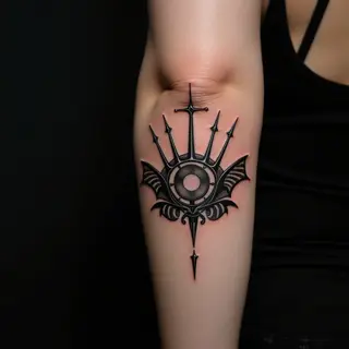 Powerful Words for a Biomechanical Arm Tattoo