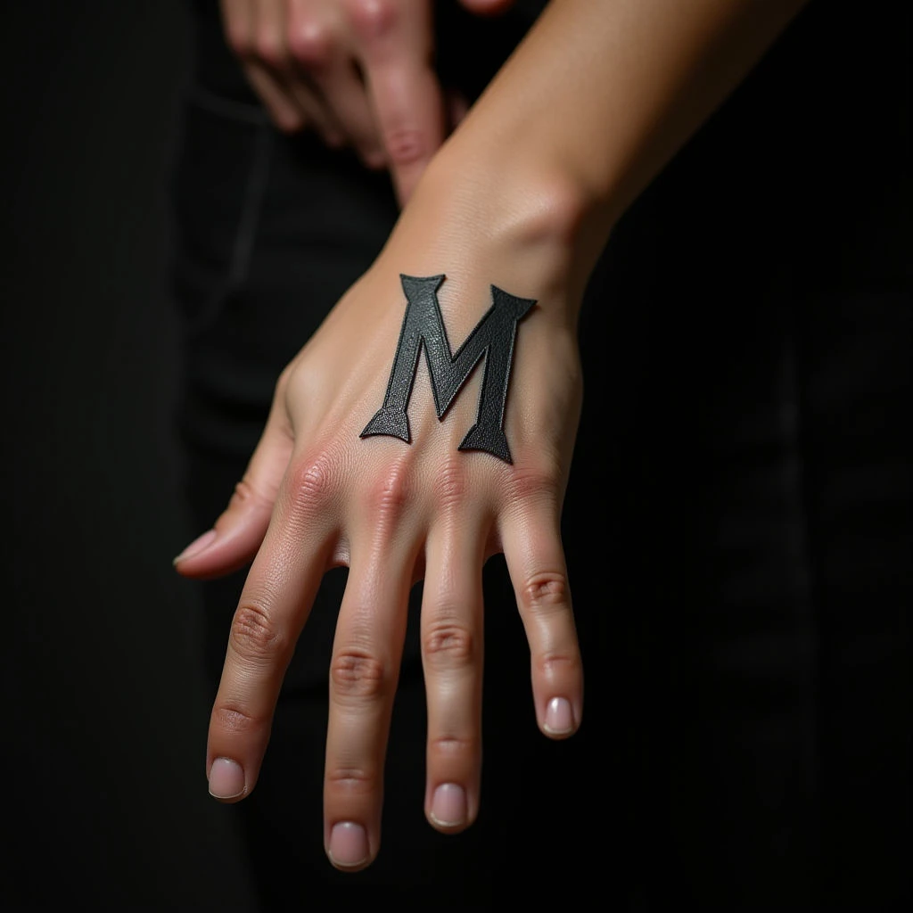 Kids' Names Tattoos: Biomechanical & Metallic Hand Designs