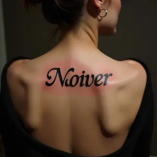 Copper Calligraphy Tattoos: Name Font Ideas for Collarbones