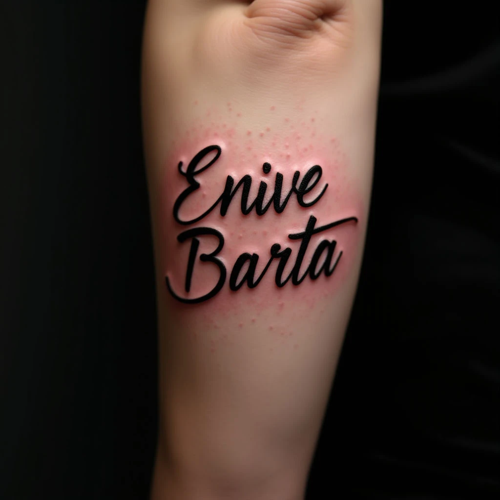 Powerful Calligraphy Word Tattoos for Men