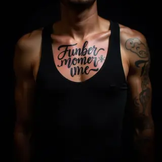 Powerful Christian Bible Verse Tattoos for Men's Chest