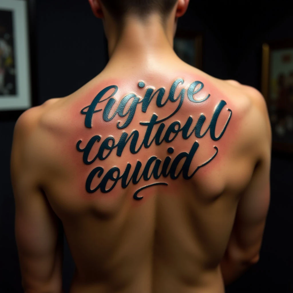Country Song Lyrics Tattoos: Meaningful Lettering Designs