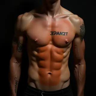 Men's Arm Lettering Tattoos: Dotwork & Orange Designs