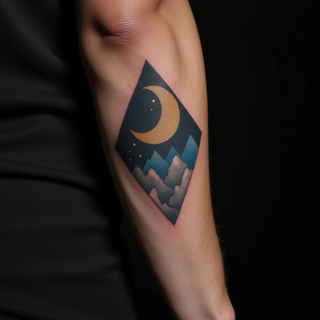Geometric Lettering Tattoos with Inspirational Quotes
