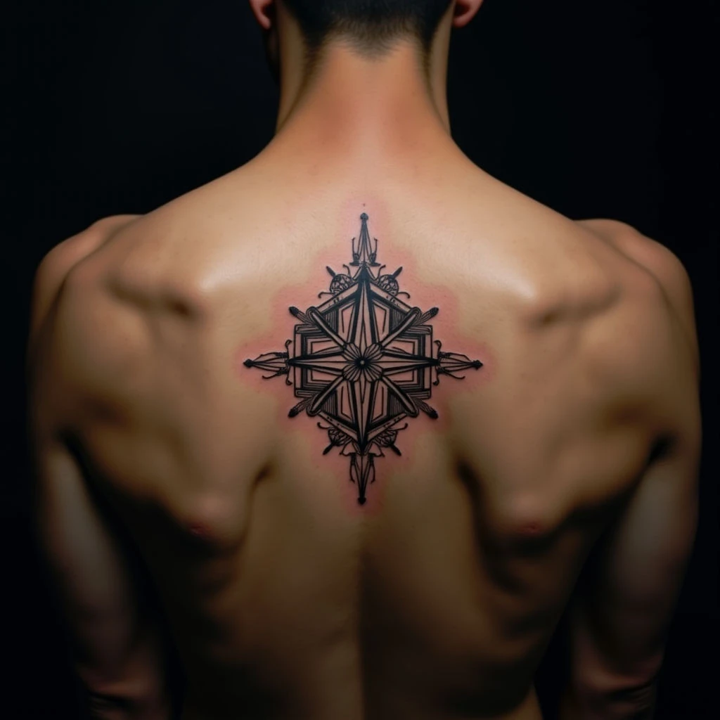 Geometric Lettering Tattoos with Inspiring Quotes