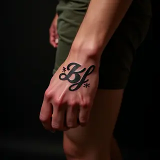Gothic Hand Tattoos with Boyfriend's Name - Ideas & Placement