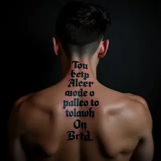 Gothic Lyrics Tattoos: Behind the Ear Inspiration