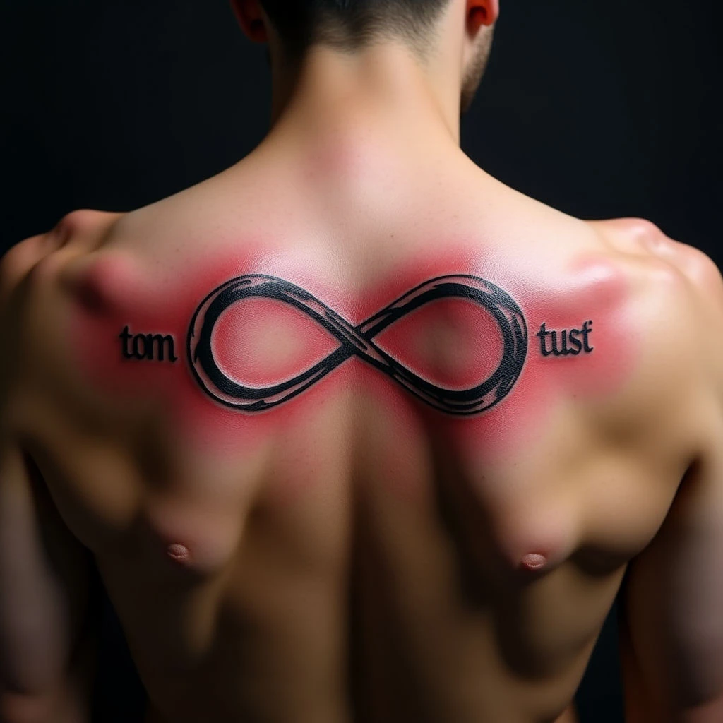 Infinity Sign Tattoo with Names: A Lasting Tribute