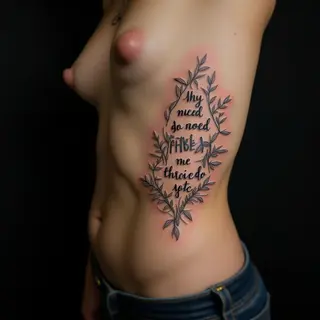 Powerful Inspirational Quotes for Ribcage Lettering Tattoos