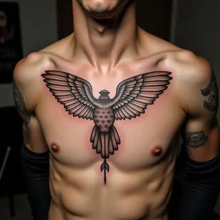 Kids Names Tattoos: Heartfelt Sternum Lettering Ideas