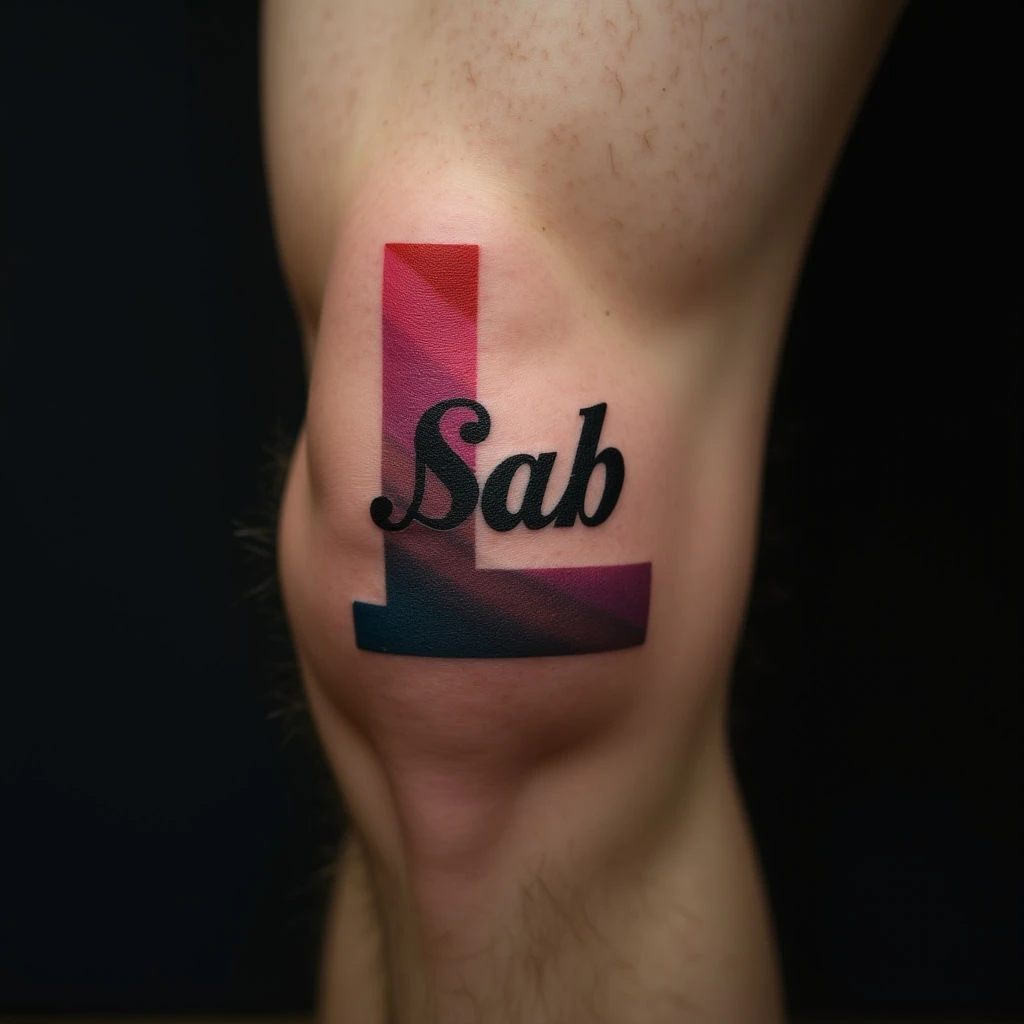 Cool Male Tattoo Names: Lettering Ideas for Your Knee