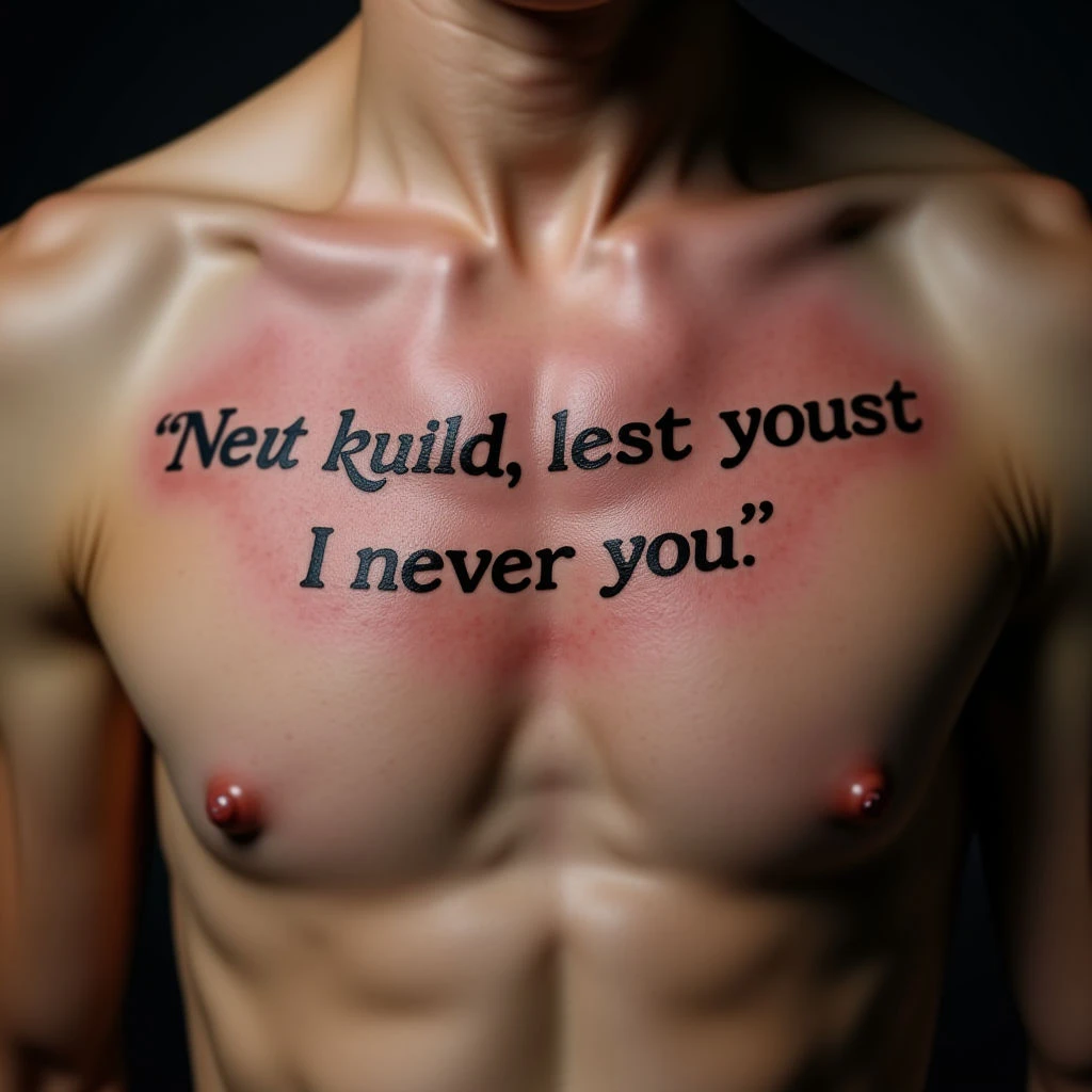 Powerful Sayings for a Meaningful Sternum Tattoo