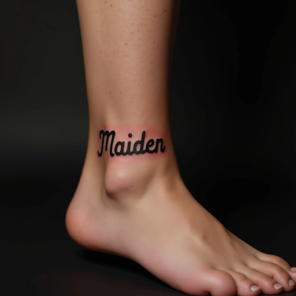 Name Tattoos for Women: Ankle Ideas & New School Style