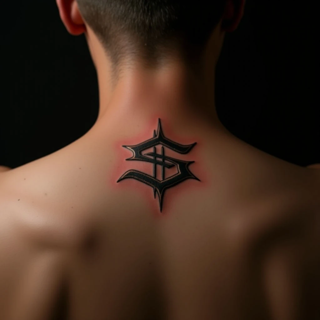 Stylish Neck Name Tattoos for Boys - New School Designs