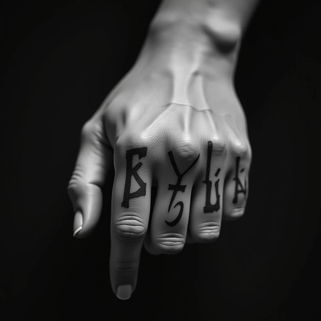 Tiny Name Tattoos: Delicate Finger Lettering Ideas