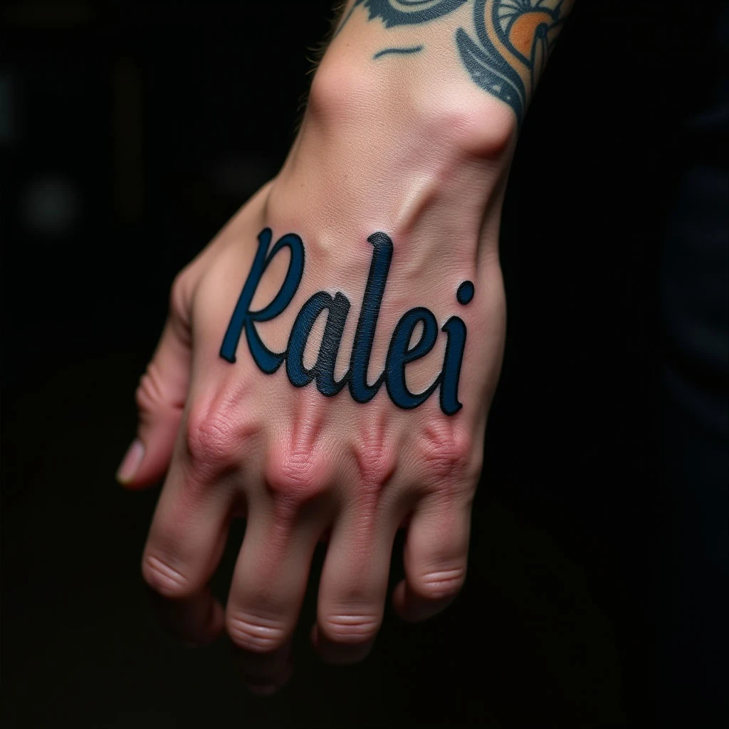 Trash Polka Name Tattoos for Men - Head Inspiration