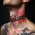 Men's Neck Name Tattoos: Watercolor Inspiration