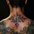 Last Name Neck Tattoos for Men: New School Style Inspiration