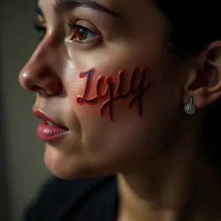 One Word Tattoos for Men: Bold Face Calligraphy Ideas