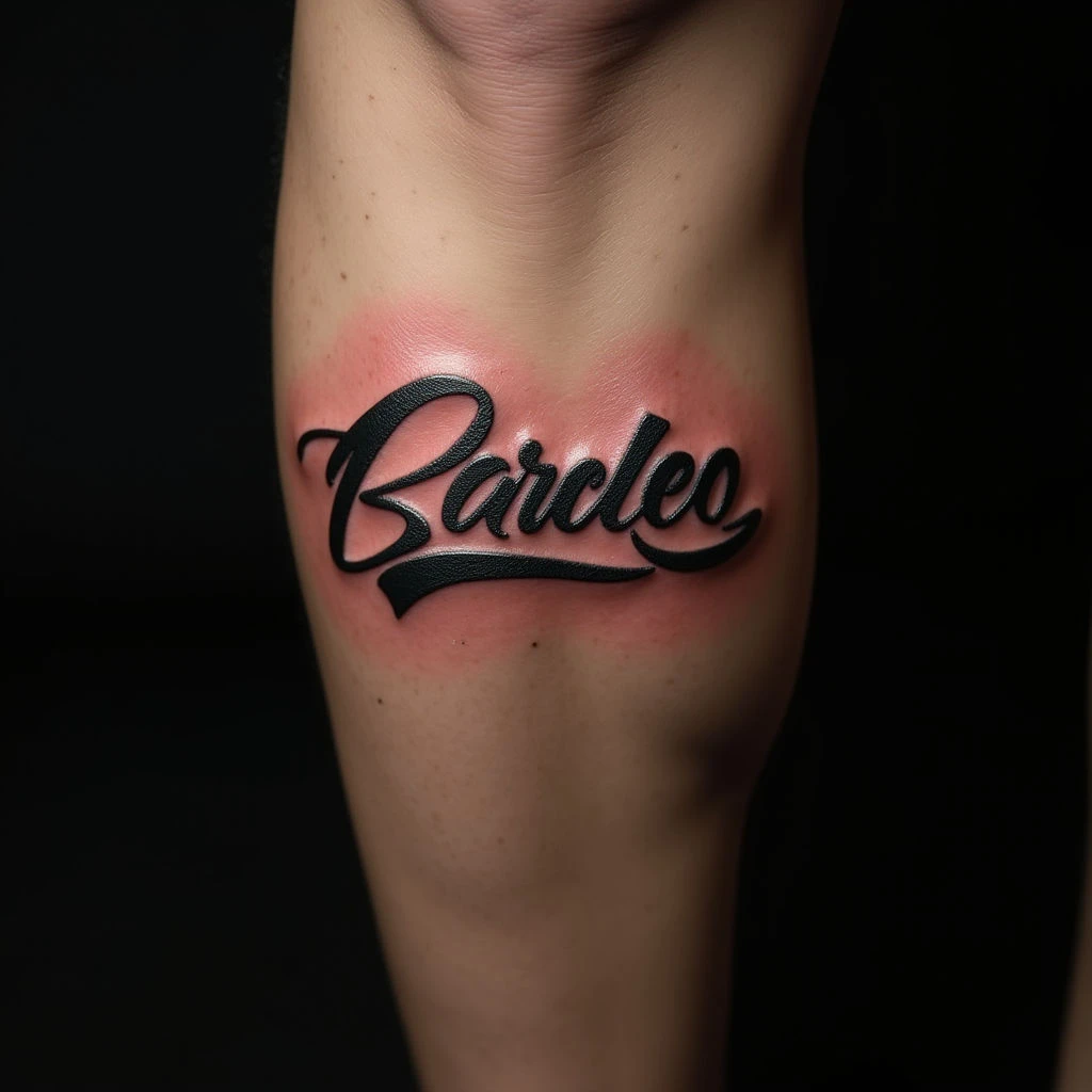 Powerful Scripture Tattoos for Men: Old School Calf Designs