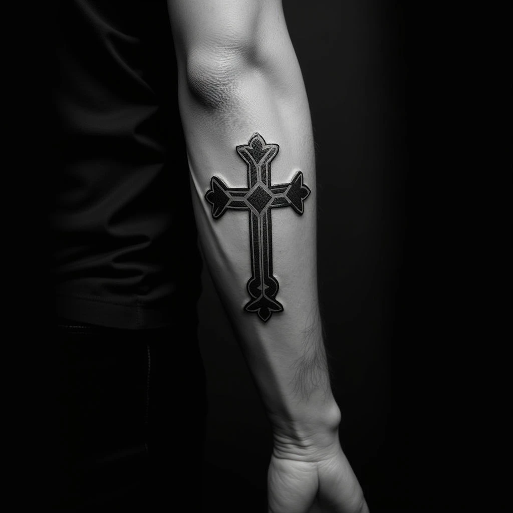 Powerful Scripture Tattoos for Men: Dotwork Head Designs