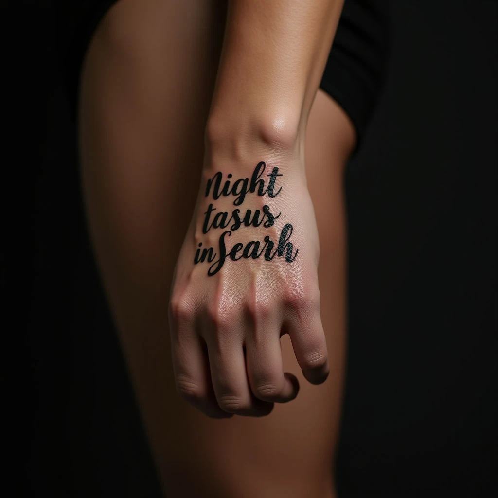 Short Tattoo Quotes for Women on Your Hand