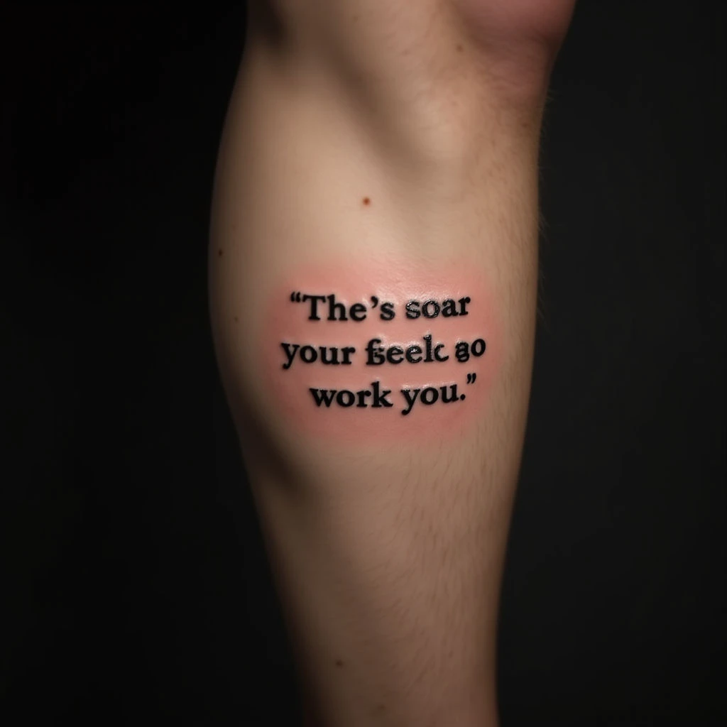 Powerful Words for Men's Minimalist Tattoos