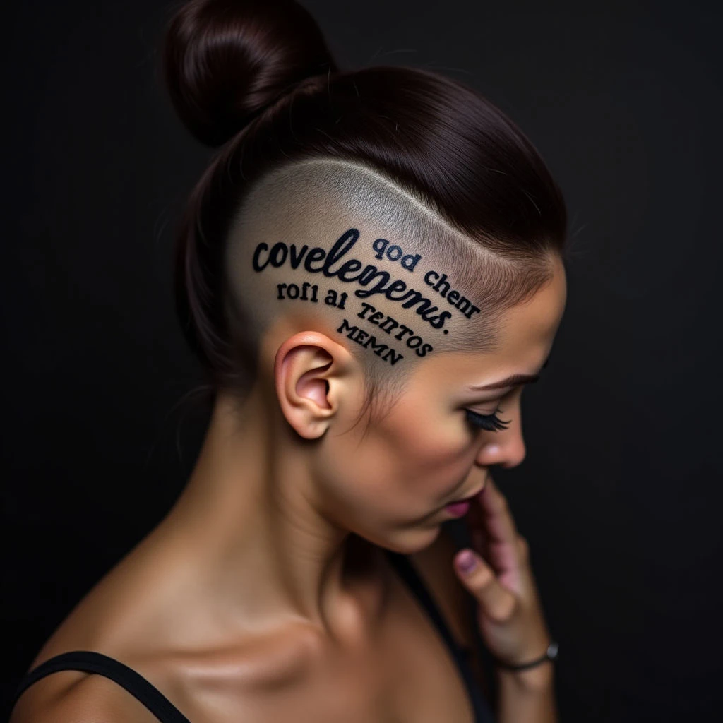 Delicate Quote Tattoos for Women: Traditional Blue & Gold Designs