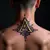 Elegant Word Tattoos for Guys: Neck Designs & Gold Accents