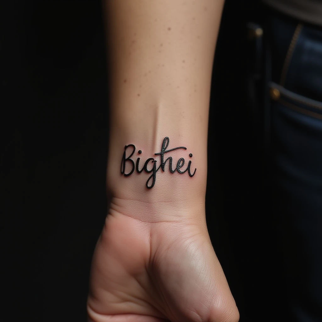 Wrist Tattoos with Names: Fine Line Inspiration for Men