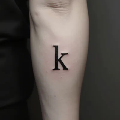 Letters Tattoo Designs for Men: Minimalist Expression