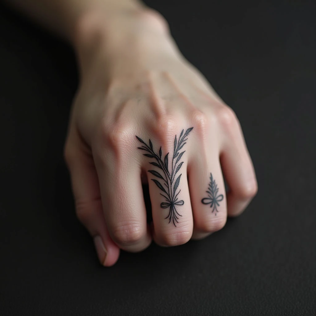 Unveiling the Meaning of Line Finger Tattoos: A Classical Perspective