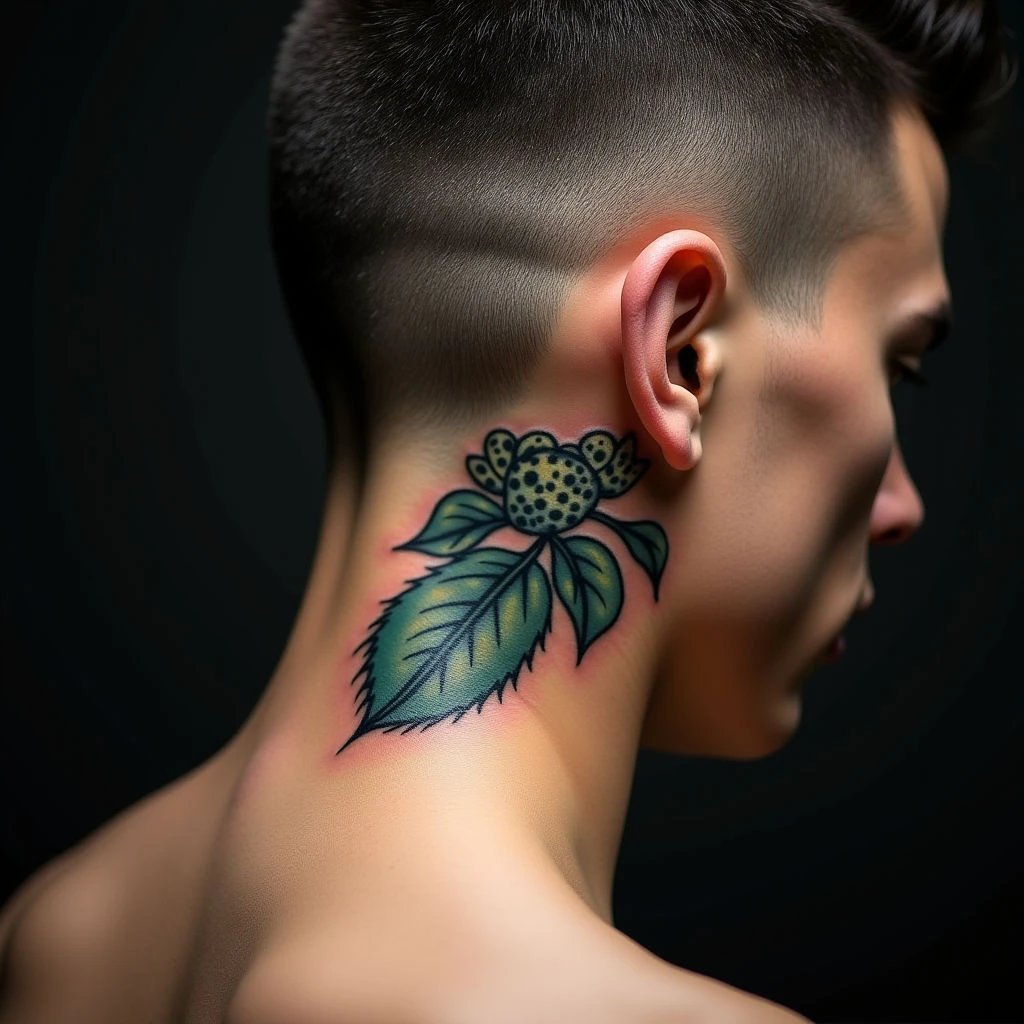 Funny Best Friend Tattoos: Behind the Ear Linework Designs