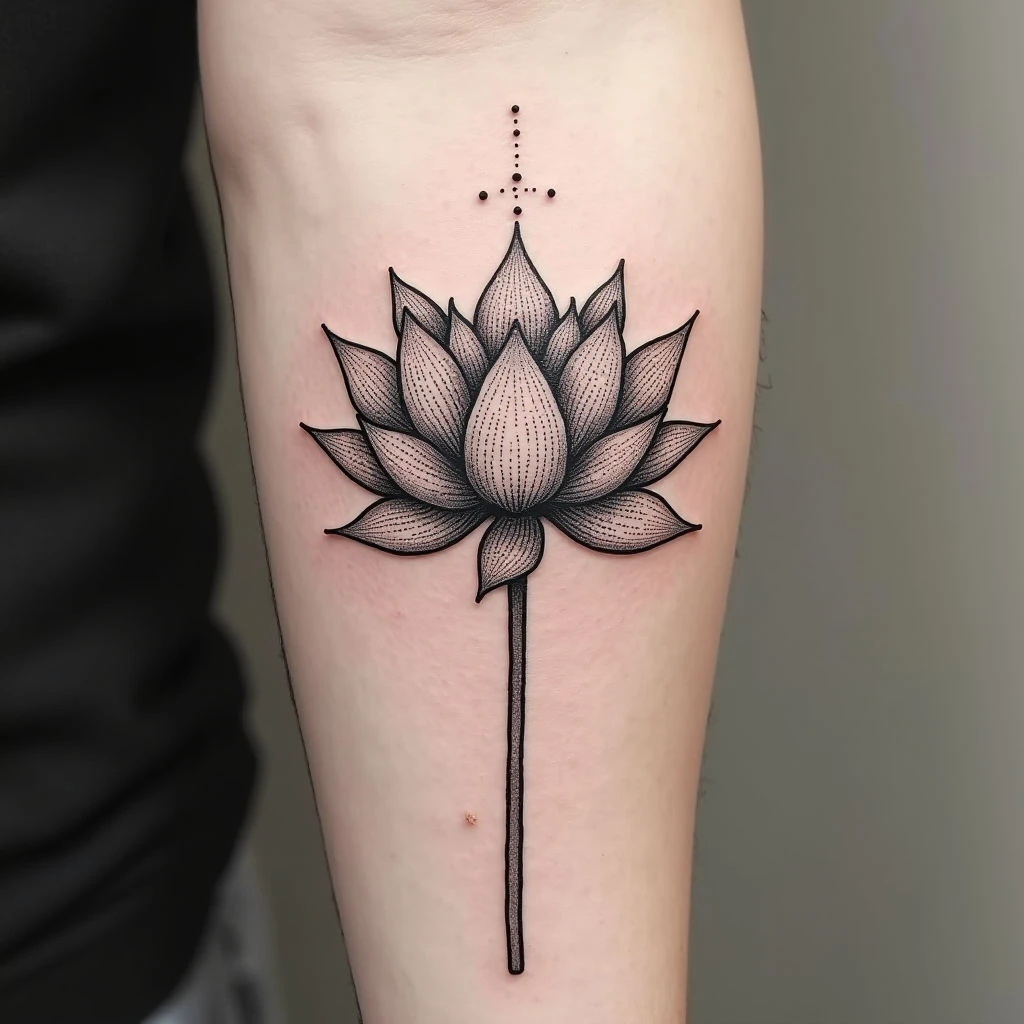 Lotus Flower Tattoo Meaning With Dots: A Guide to Symbolism & Design