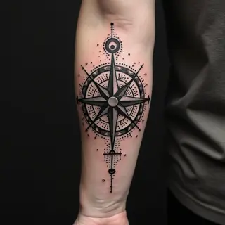The Significance of a Male Compass Tattoo: Navigation, Guidance, & More
