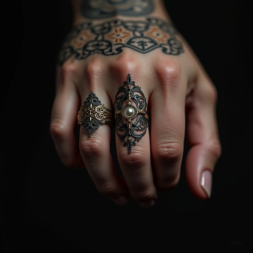 Elegant Male Ring Tattoo Designs: A Guide to Ornamental Artistry