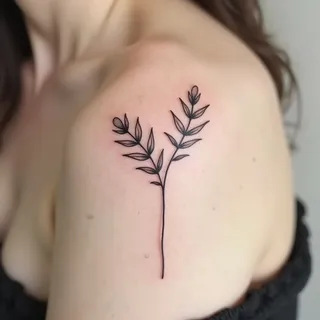 Matching Mother & Daughter Tattoos: Minimalist Symbolism