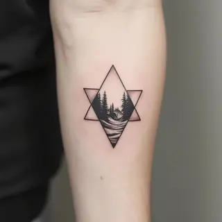 Minimalist Landscape Tattoos: Finding Meaning in Small Symbols