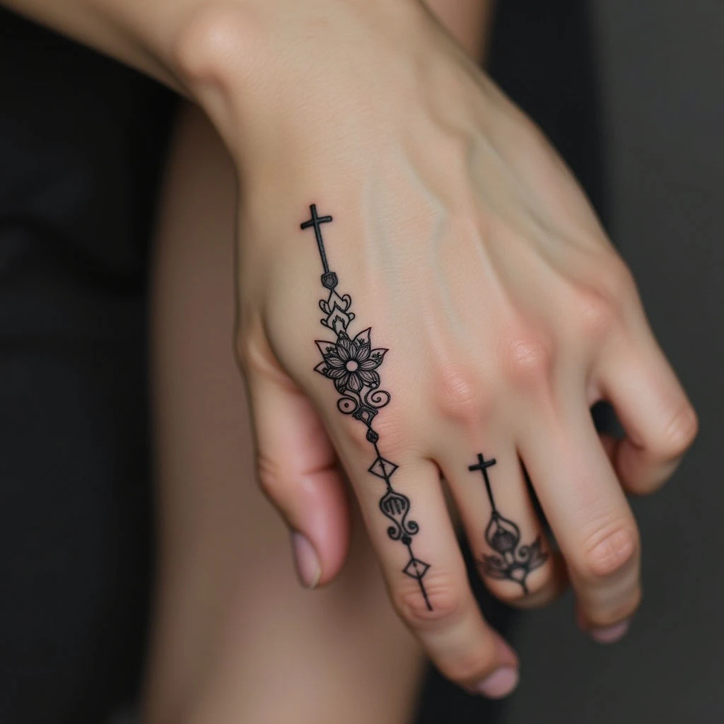 Delicate Finger Tattoos: Symbolic Designs for Expression
