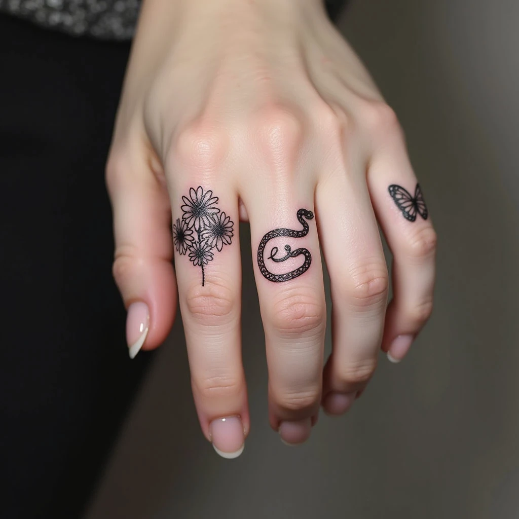 Minimalist Finger Tattoos: Symbolic Designs for Expression