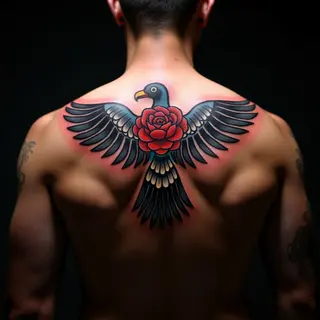 RIP Tattoo Ideas for Uncle: Traditional Back Designs