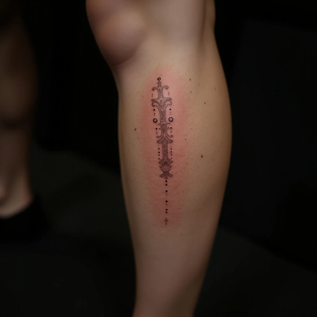 Touching Mom Memorial Tattoos for Men - Dotwork & Meaningful Designs