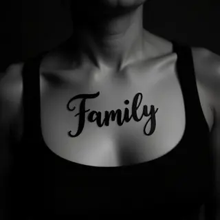 Traditional Family Name Chest Tattoos: A Lasting Tribute