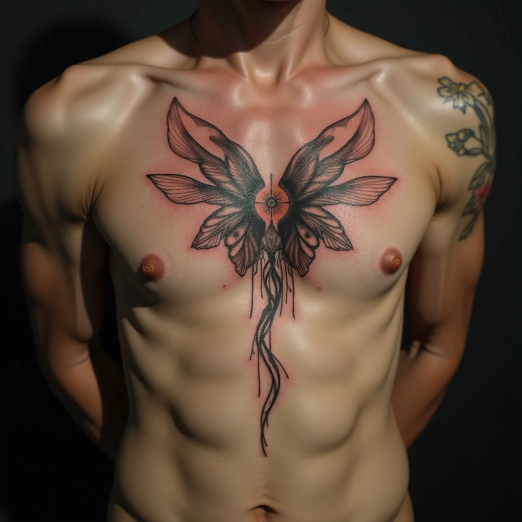 Lost Child Tattoo Ideas: Fine Line Memorials on Your Sternum