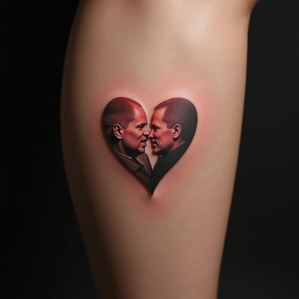 Delicate Pastel Memorial Tattoos for Loved Ones (Leg)