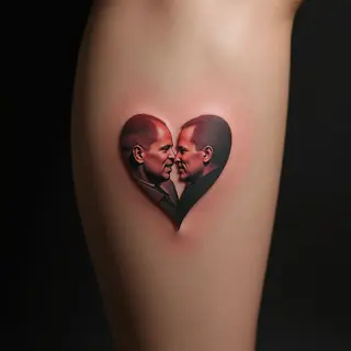 Delicate Pastel Memorial Tattoos for Loved Ones (Leg)