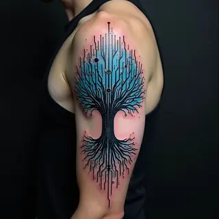 Cybernetic Legacy: Tattoo Ideas for Sons & Daughters