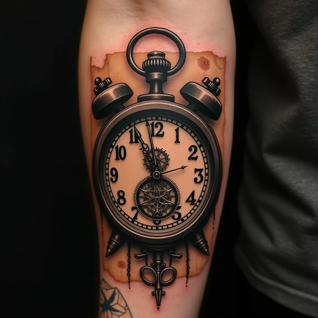 Men's Clock Tattoo Ideas: Designs & Symbolism