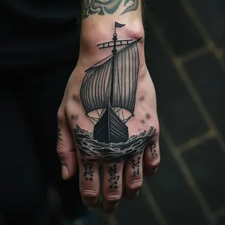 Men's Hand Tattoo Ideas: Norse Mythology & Viking Motifs