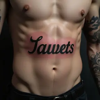Powerful Ribcage Letter Tattoos for Men - Minimalist Designs